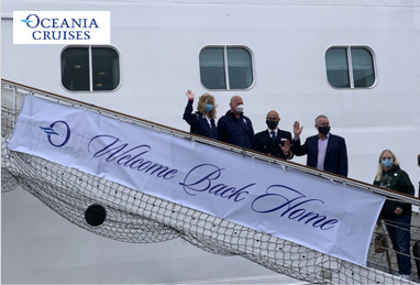 Az oceania cruises hivatalosan is visszatért a tengerre